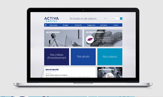 Refonte web pour Activa Capital