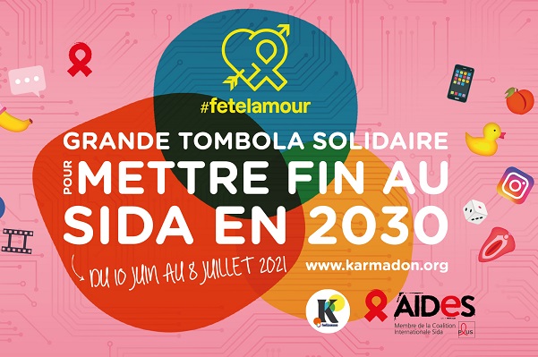 Avec #fetelamour, l’association AIDES lance une campagne de collecte pour financer un centre de santé sexuelle et atteindre un objectif : 2030 sans sida !